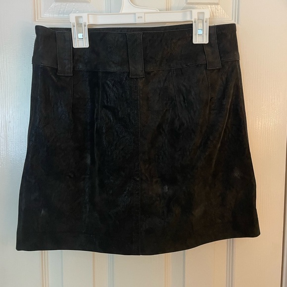 Free People Vegan Leather Mini Skirt - Picture 3 of 4